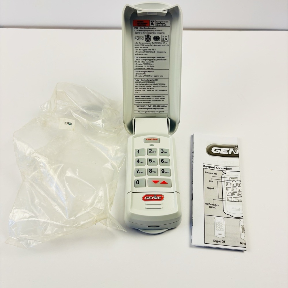 Genie Garage Door Opener Wireless Keyless Keypad - Model GK - New - 39330R